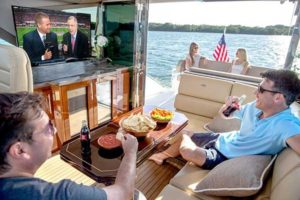 television on the boat